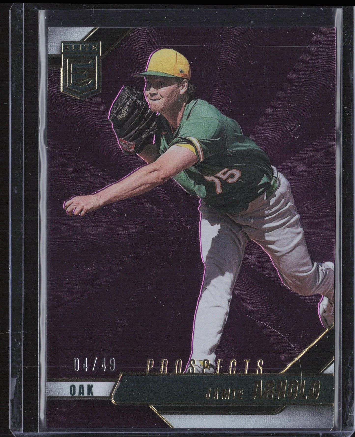 2026 Donruss Elite #132 Jamie Arnold Purple #/49