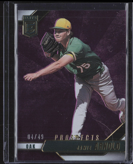 2026 Donruss Elite #132 Jamie Arnold Purple #/49