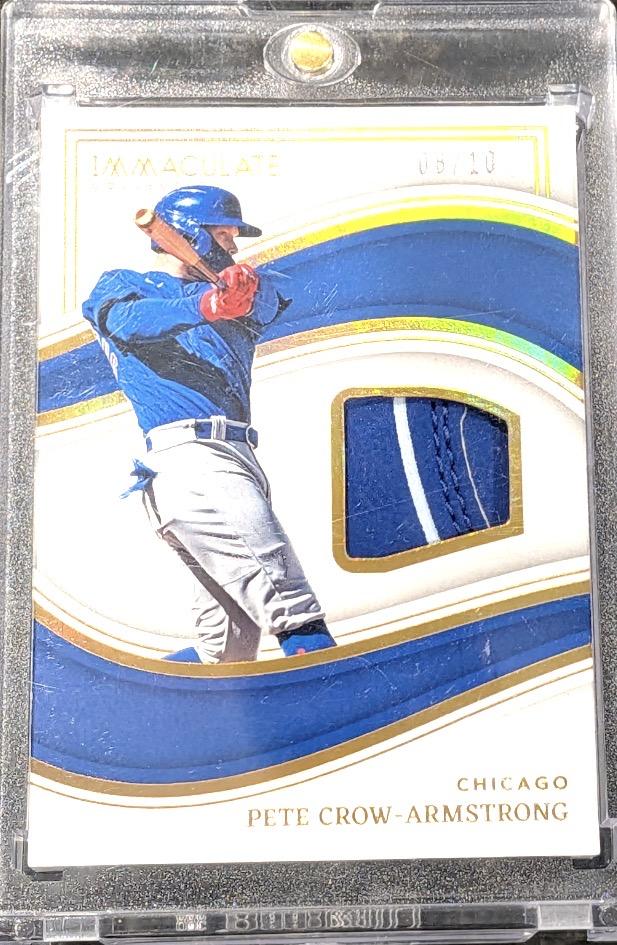 2023 Panini Immaculate #MP-PA Pete Crow-Armstrong Materials Batting Gloves #/10
