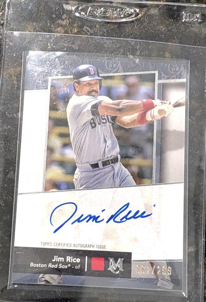 2024 Topps Museum Collection #AA-JR Jim Rice Archival Autographs #/299