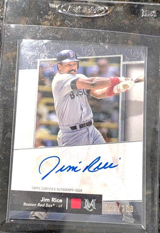 2024 Topps Museum Collection #AA-JR Jim Rice Archival Autographs #/299
