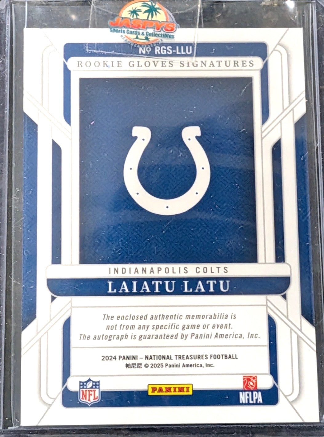 2024 Panini National Treasures #RGS-LLU Laiatu Latu /25