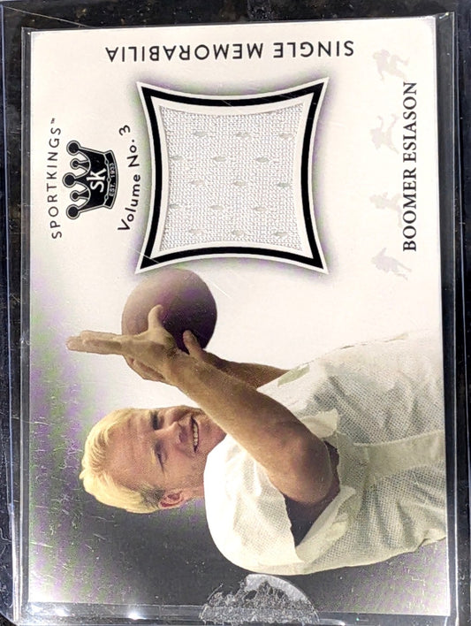 2022 Sportkings Volume 3 #SM-BE Boomer Esiason Single Memorabilia Black