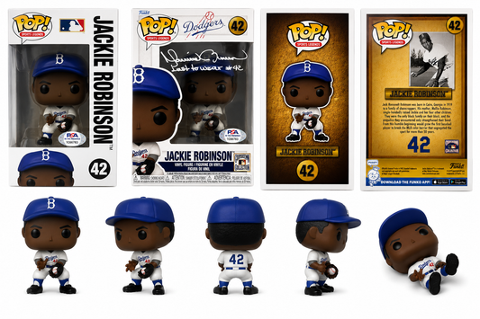 Jackie Robinson Funko Pop Autographed by Mariano Rivera