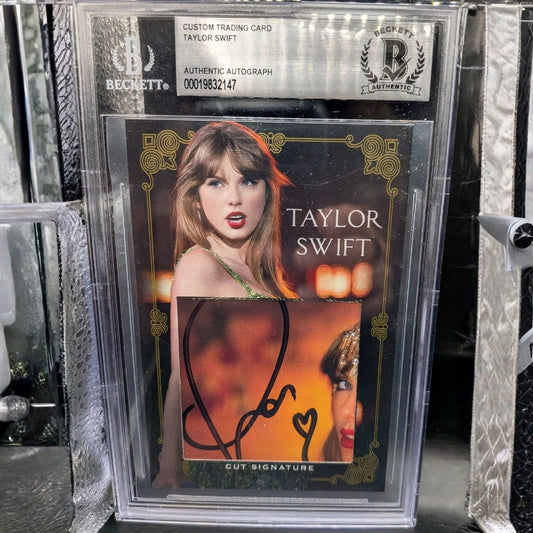 Taylor Swift Beckett Certified Cut Signature